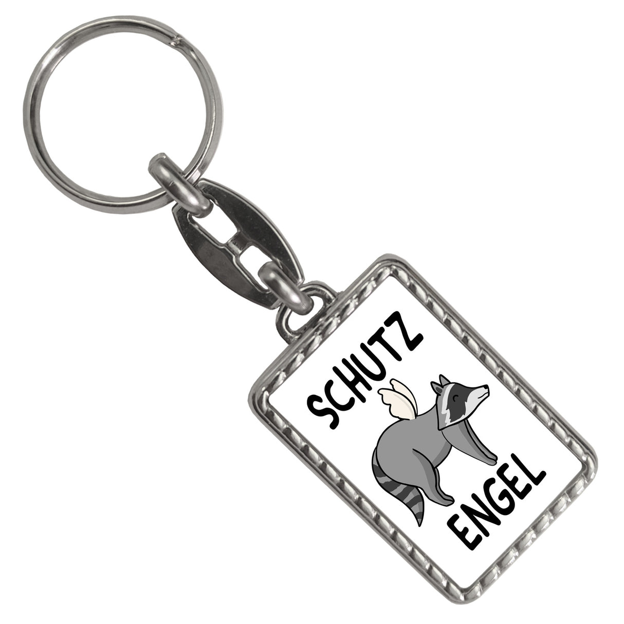 Schutzengel Waschbär Schlüsselanhänger