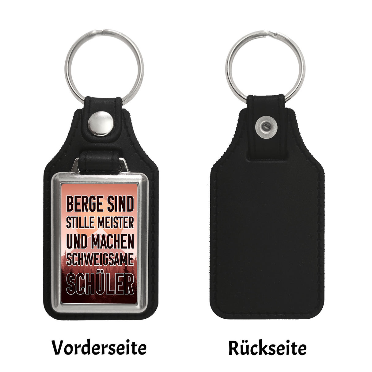 Berge sind stille Meister und machen schweigsame Schüler Schlüsselanhänger