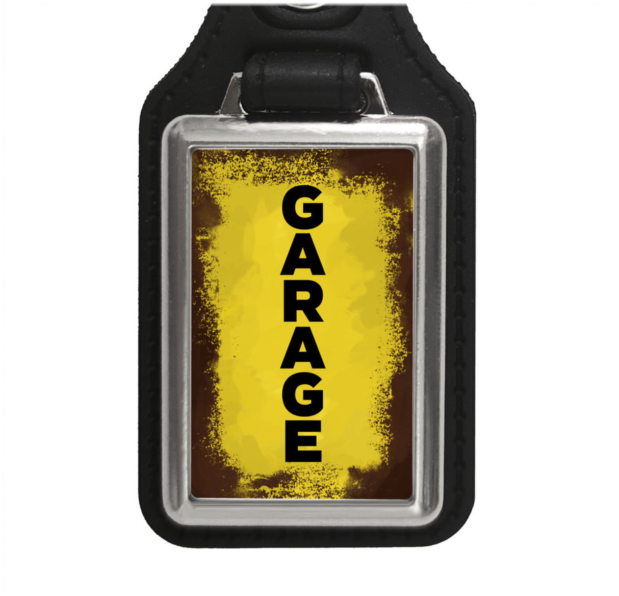 Garage Schlüsselanhänger im Rostlook
