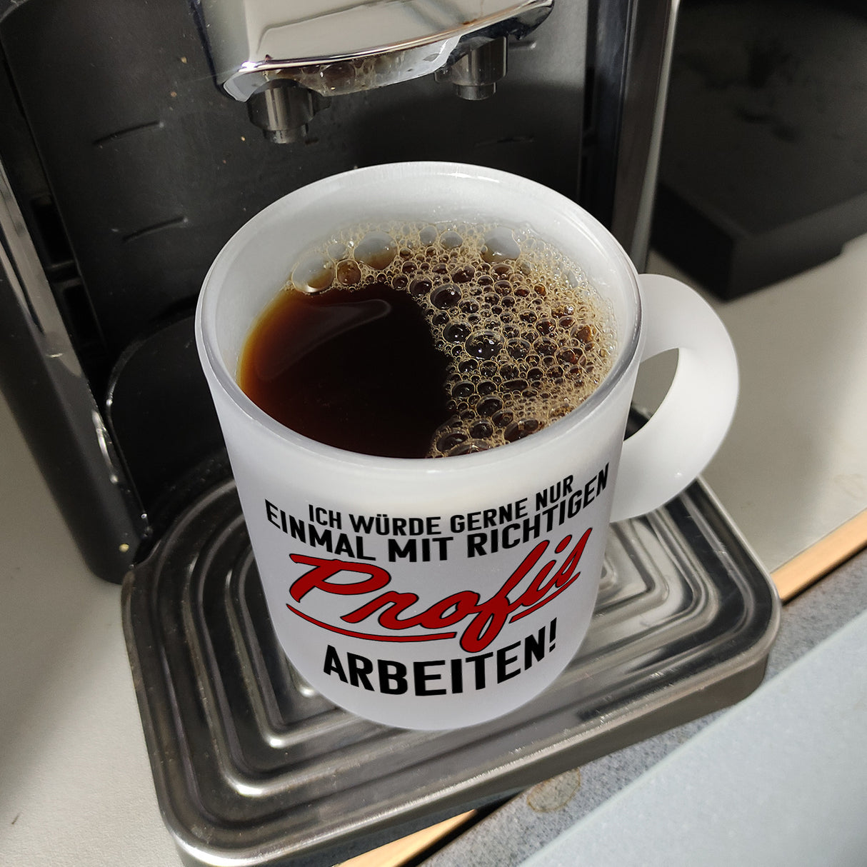 Einmal mit richtigen Profis arbeiten Kaffeebecher