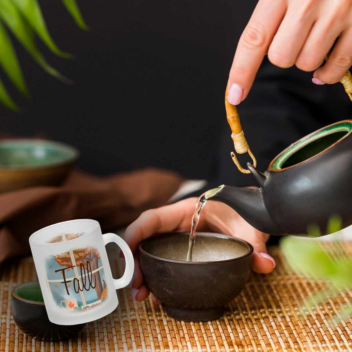 Fall Herbst Kaffeebecher mit herbstlichem Motiv