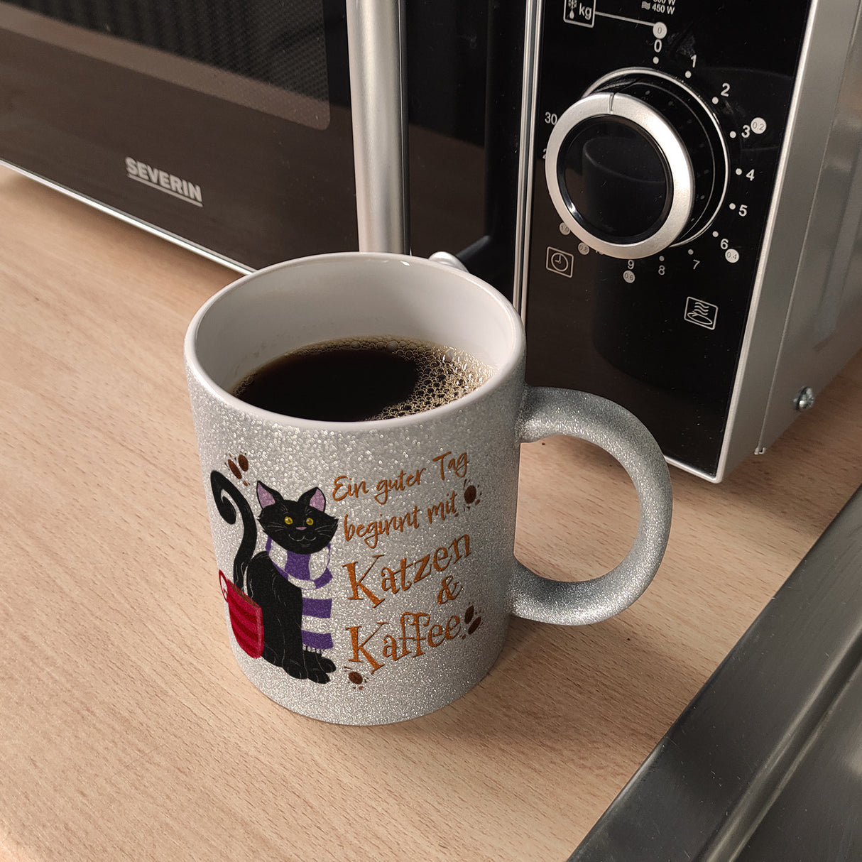Ein guter Tag beginnt mit Katzen & Kaffee Kaffeebecher