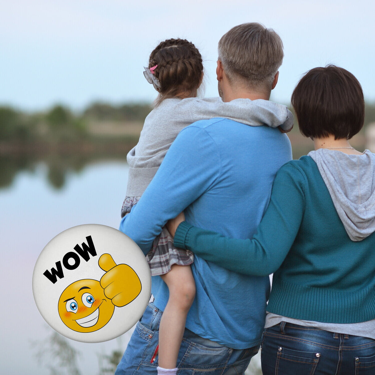 Wow Magnet mit Daumen hoch Emoticon