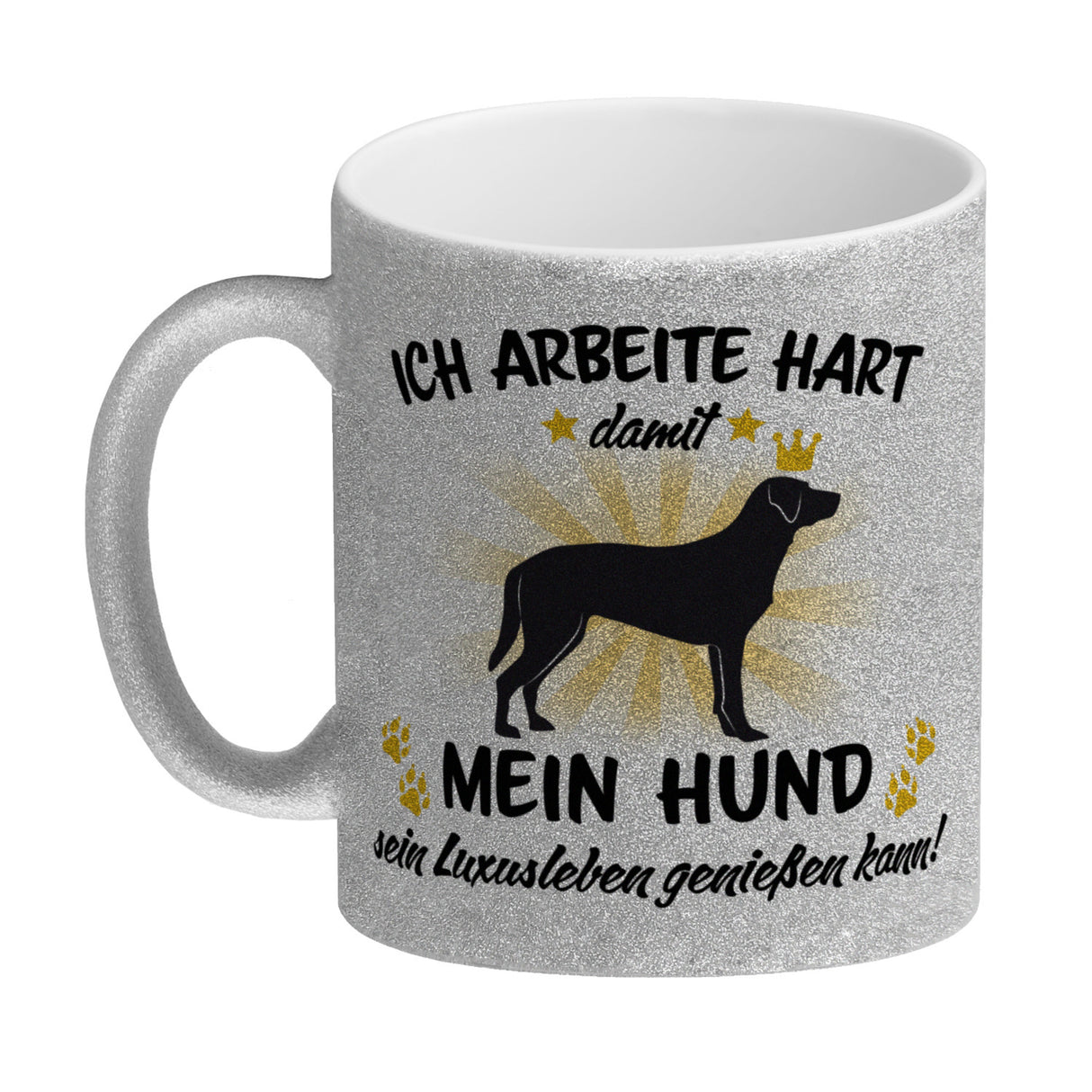 Ich arbeite hart für das Luxusleben meines Hundes Haustier Kaffeebecher