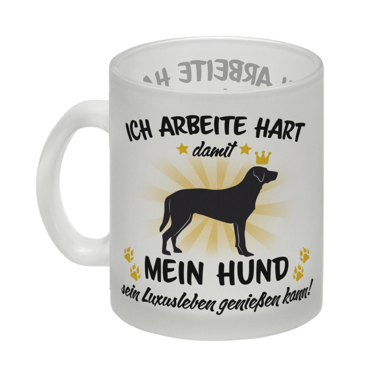 Ich arbeite hart für das Luxusleben meines Hundes Haustier Kaffeebecher