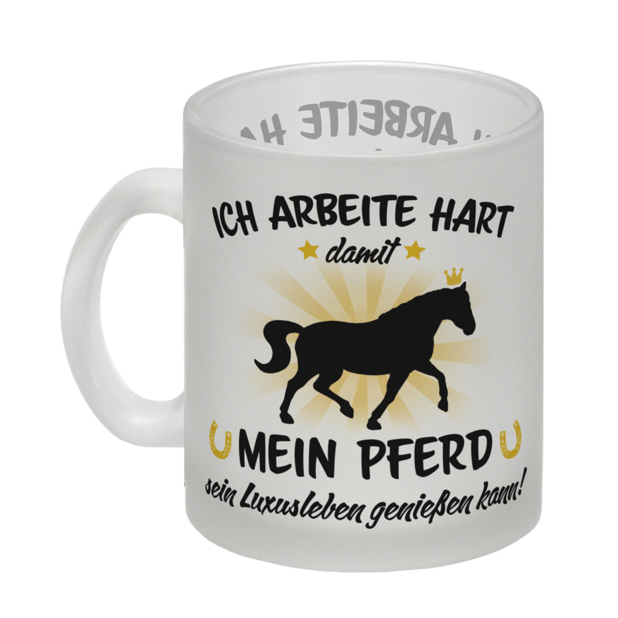 Ich arbeite hart für das Luxusleben meines Pferdes Haustier Kaffeebecher