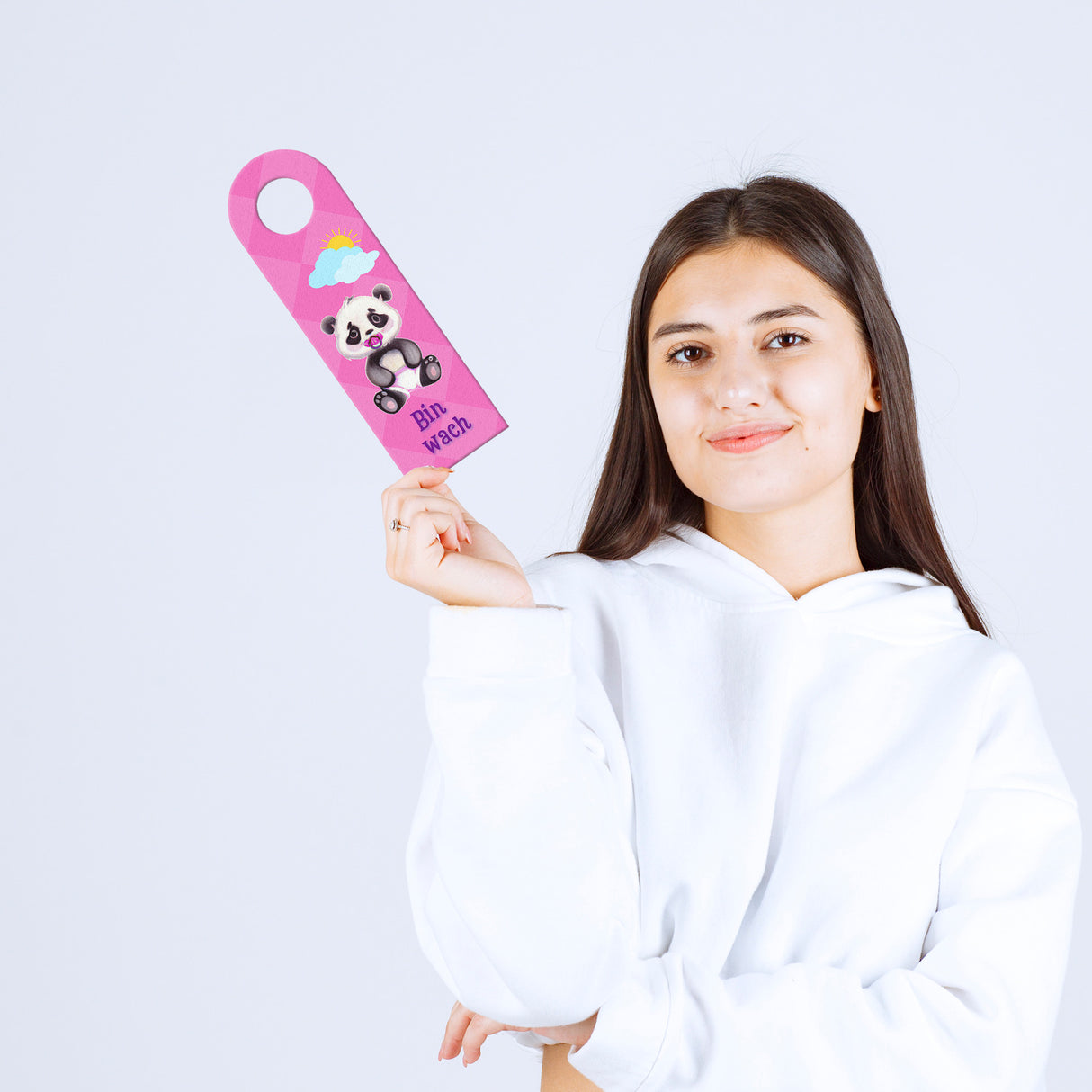 Baby schläft Panda Türhänger