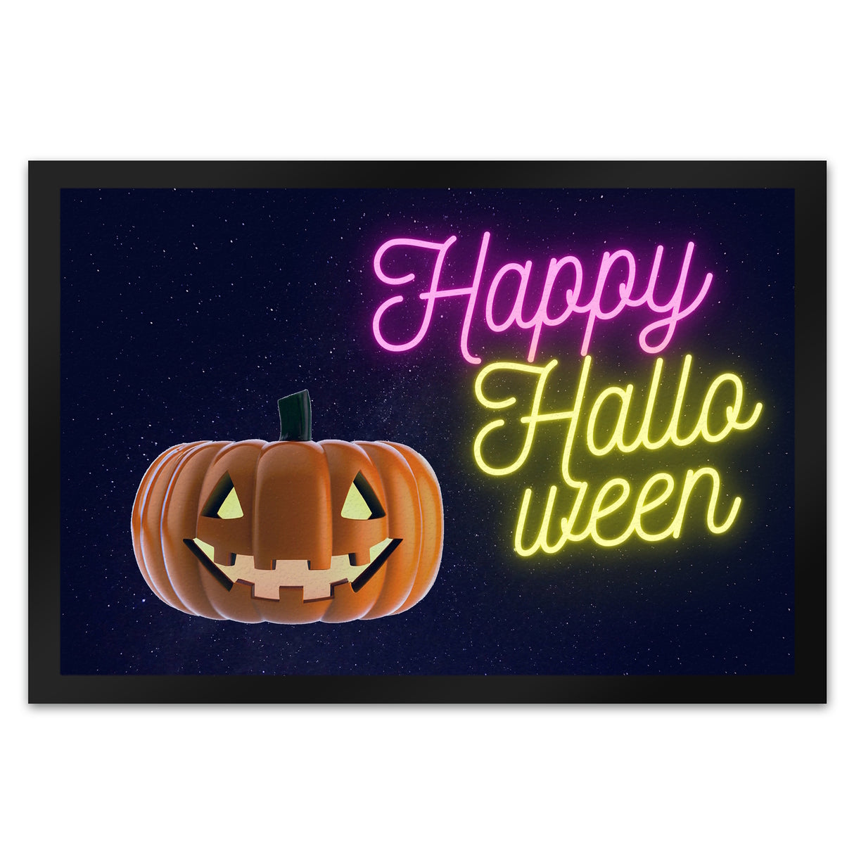 Happy Halloween Kürbis Fußmatte in 35x50 cm