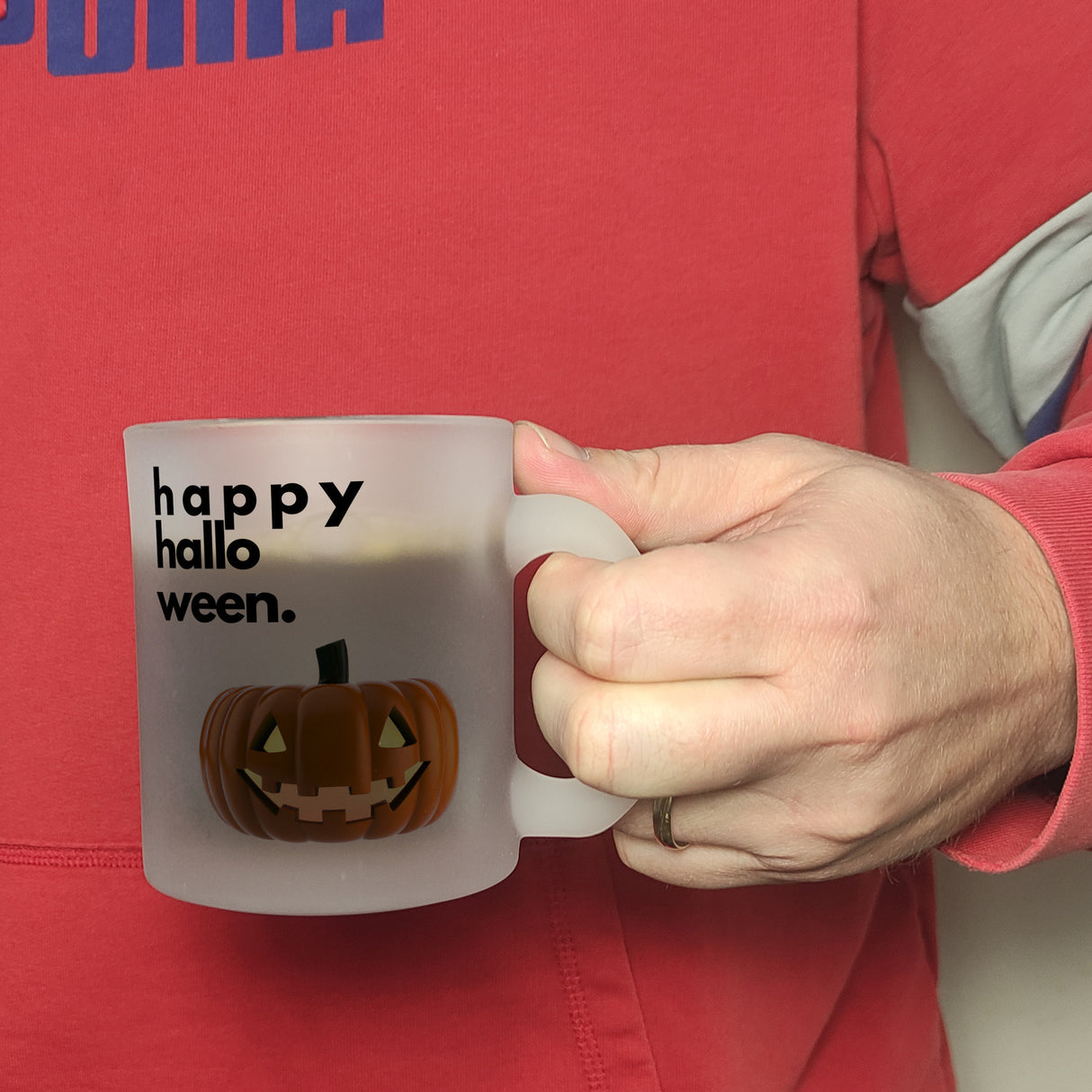 Happy Halloween Kürbis Kaffeebecher