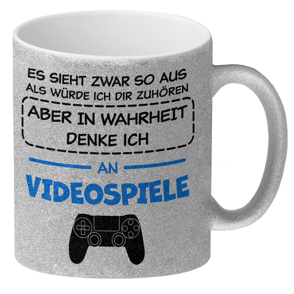 In Wahrheit denke ich an Alpakas Kaffeebecher