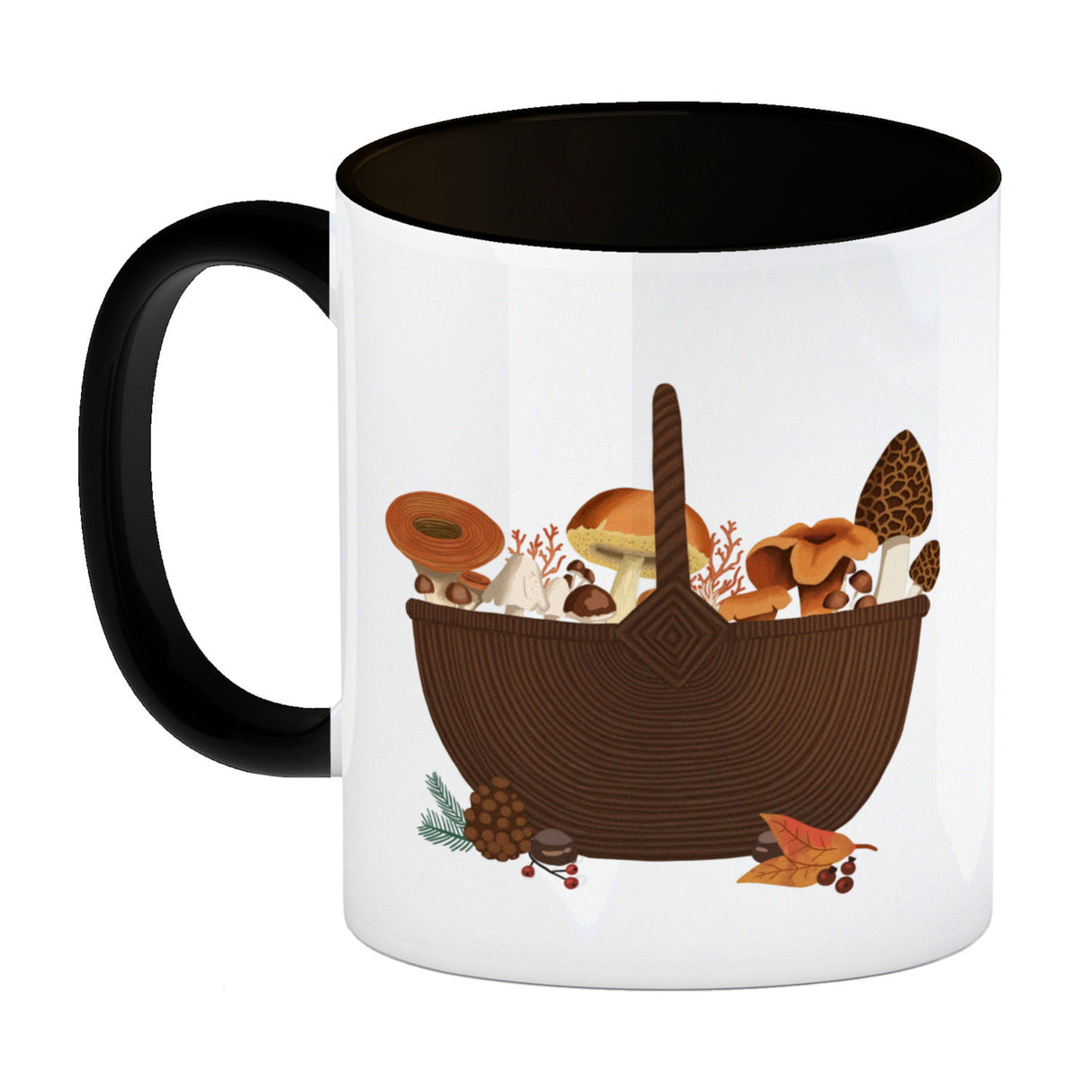 Herbst Kaffeebecher mit Pilz-Motiv