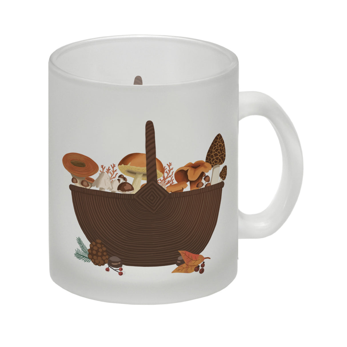 Herbst Kaffeebecher mit Pilz-Motiv