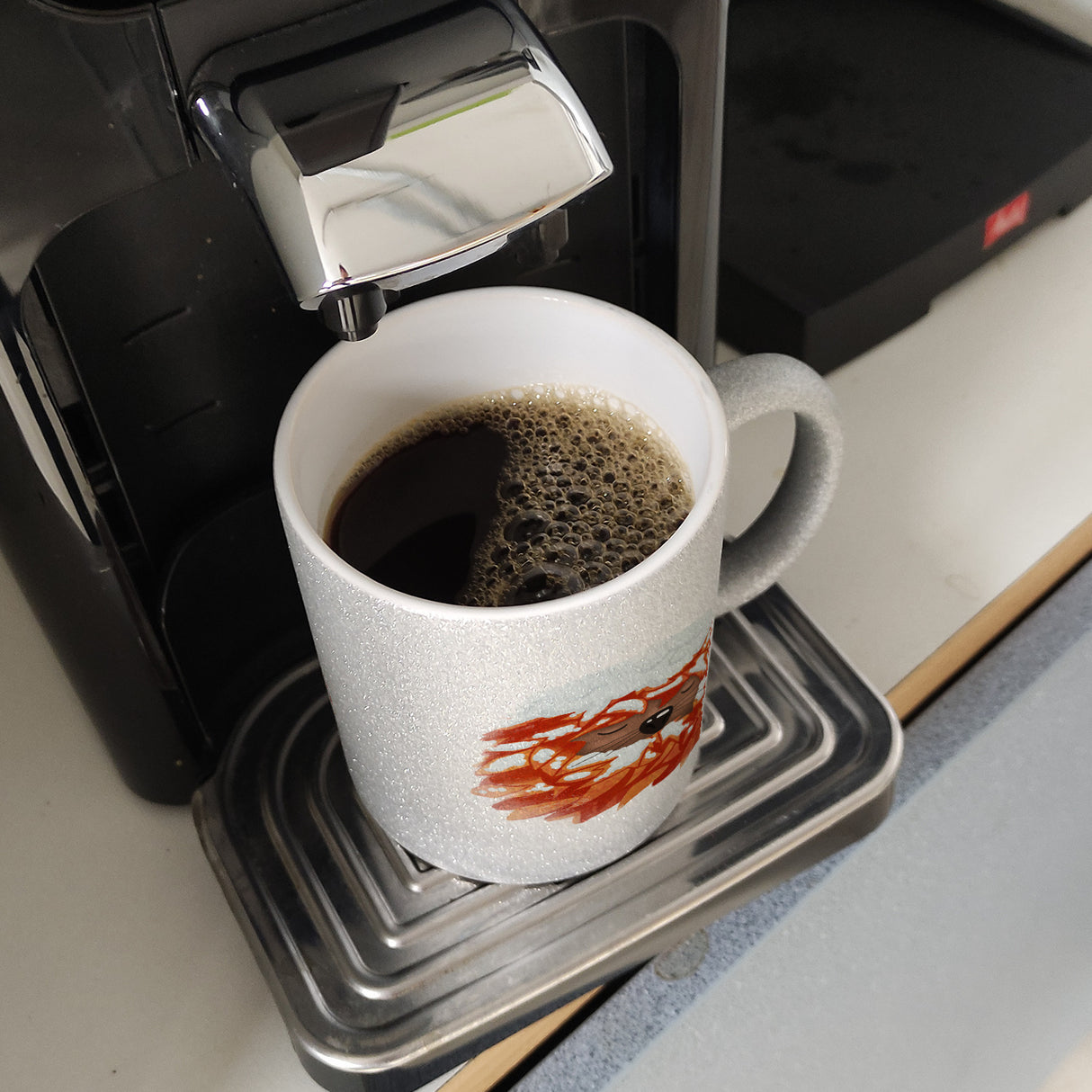 Igel im Winterschlaf Kaffeebecher mit Herbst Motiv