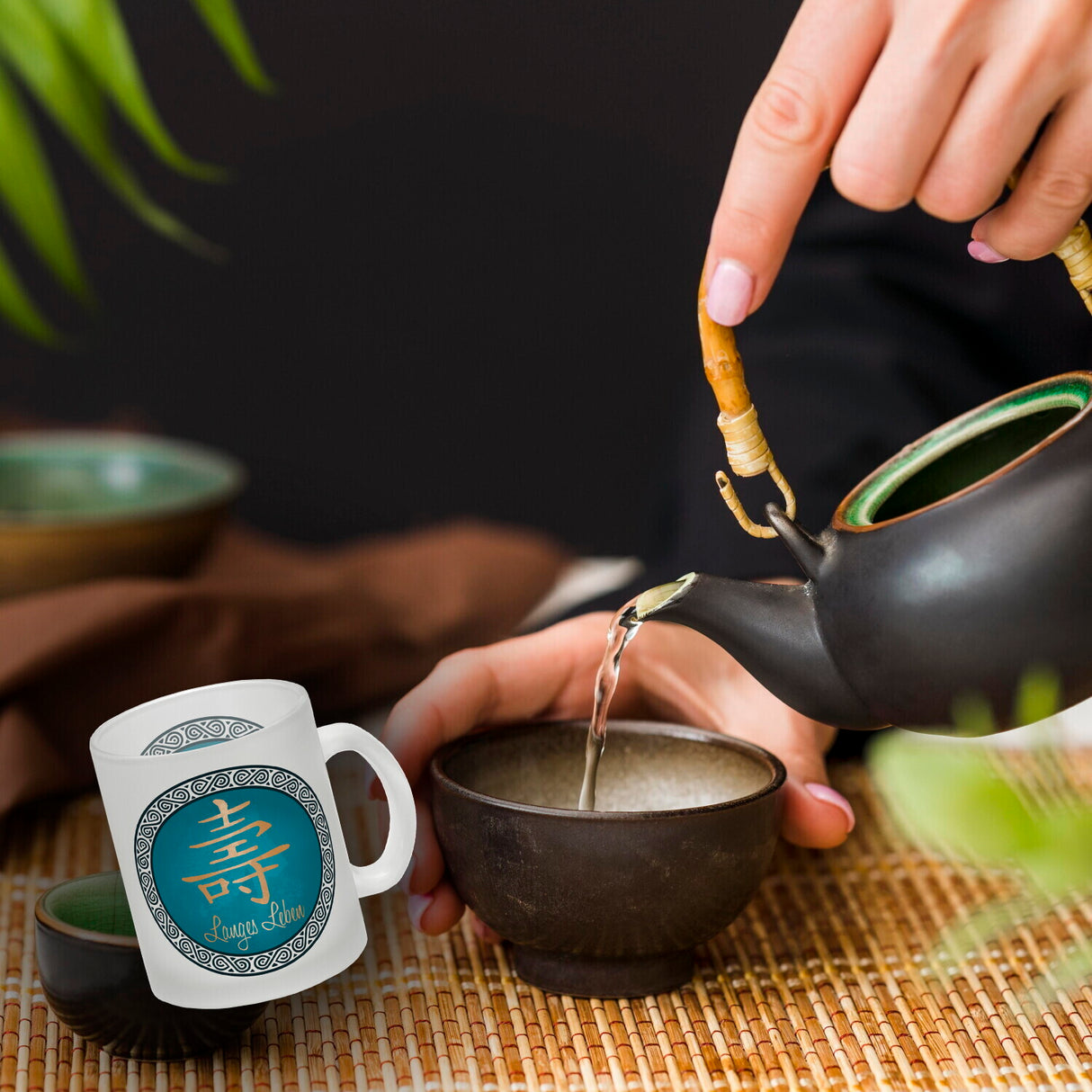 Chinesisches Zeichen für langes Leben Kaffeebecher