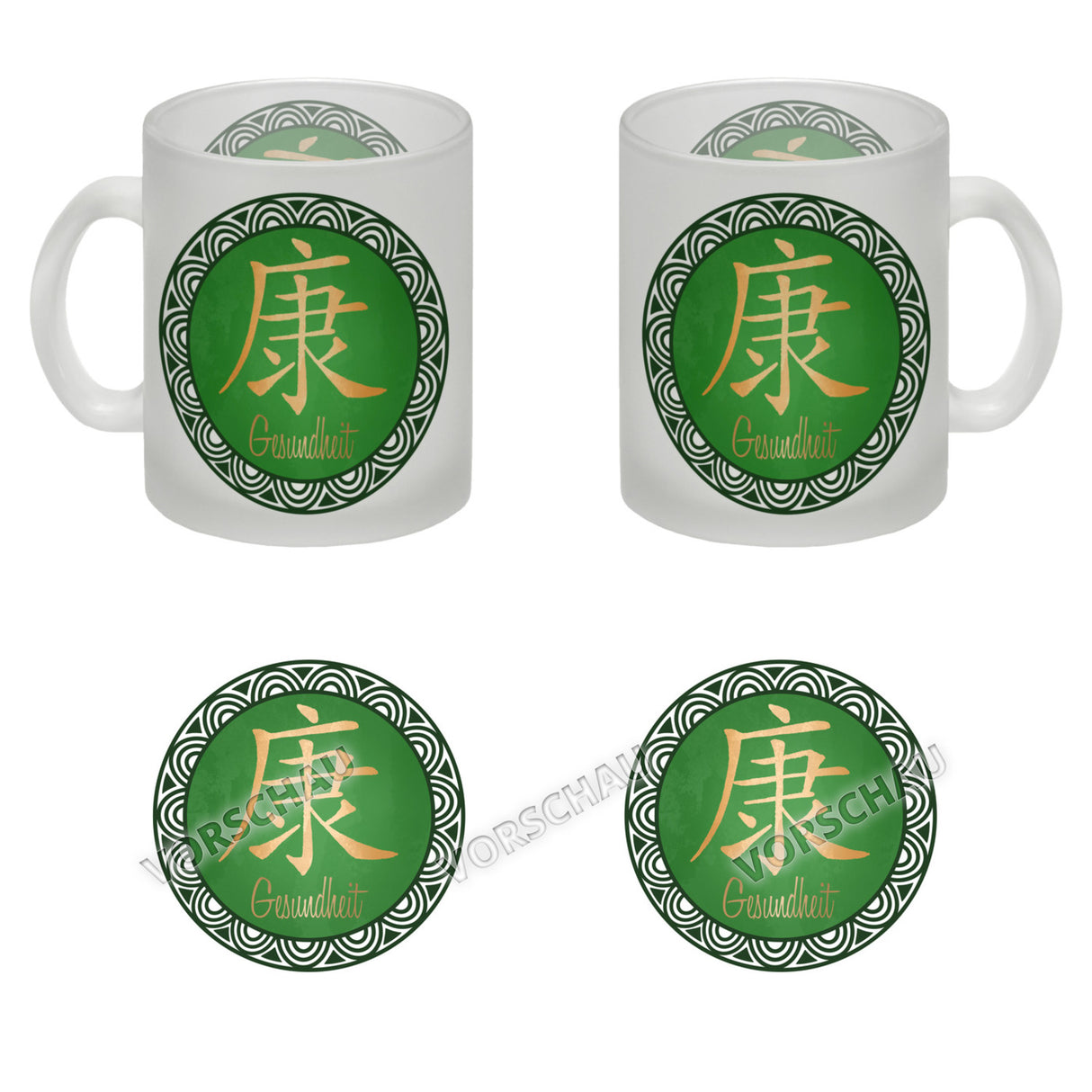 Chinesisches Zeichen für langes Leben Kaffeebecher