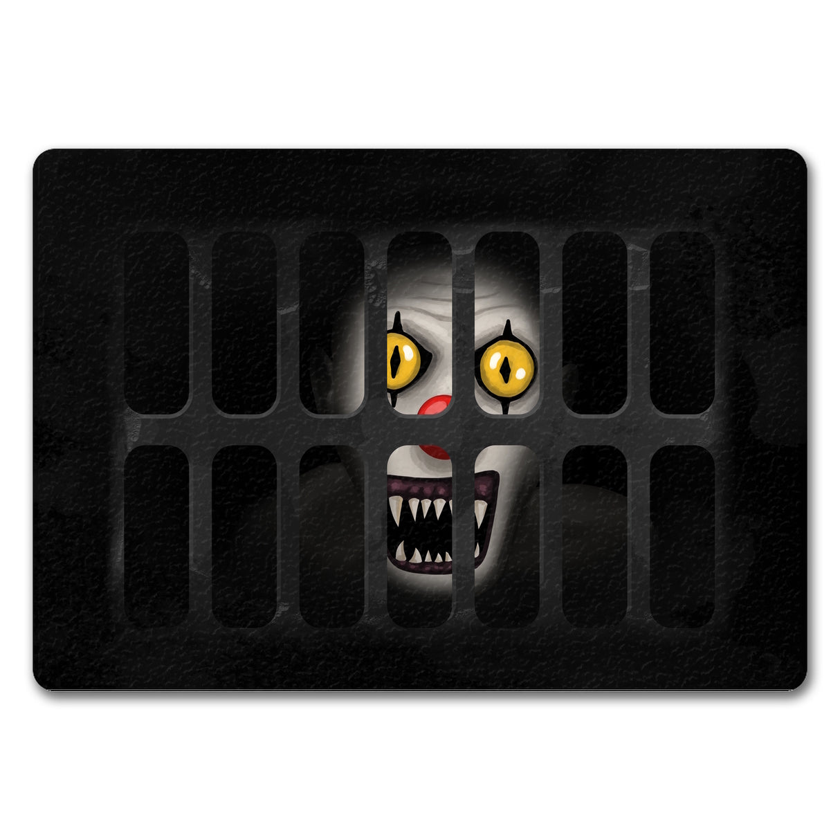 Schachtdeckel Horror Halloween Fußmatte mit Clownmotiv