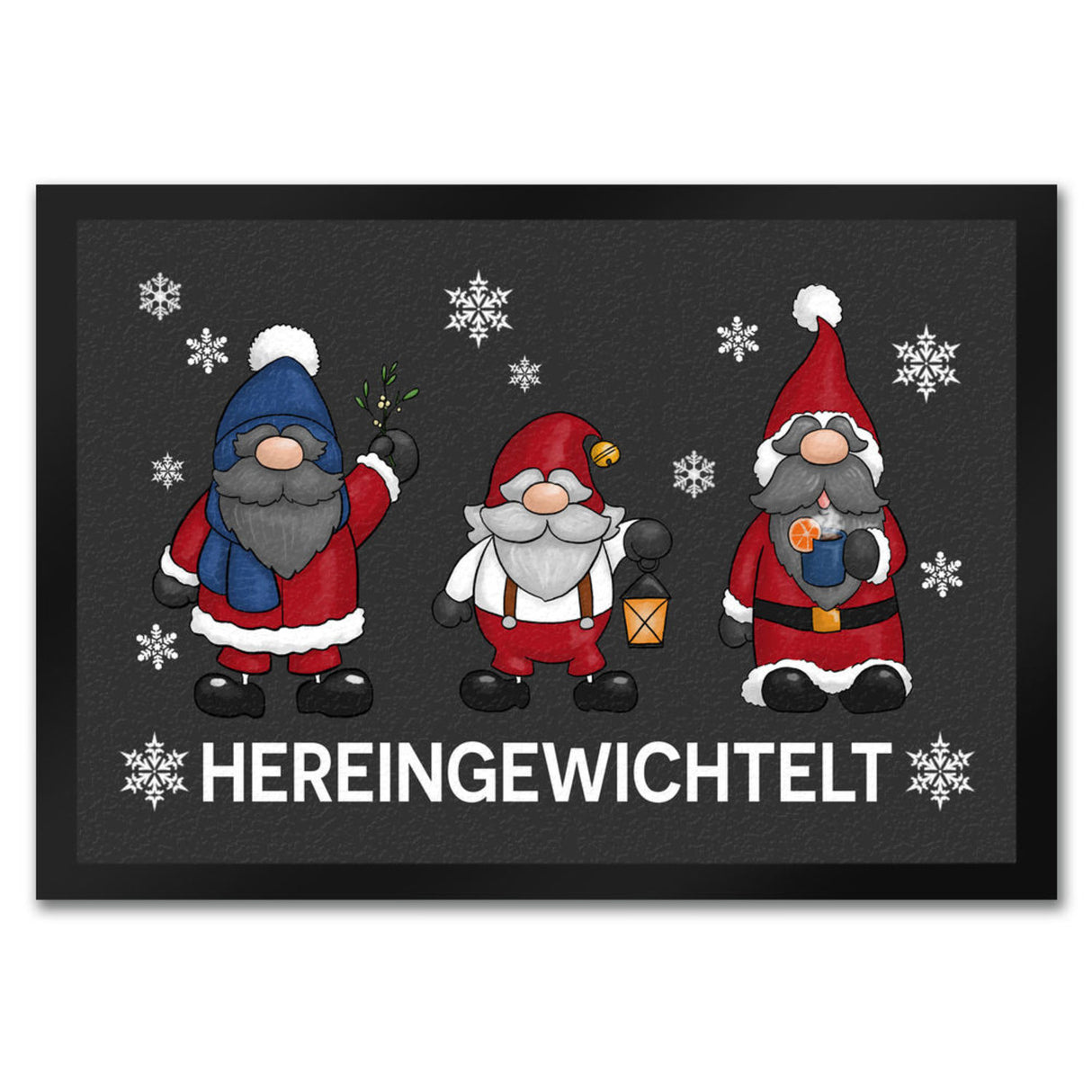 Hereingewichtelt Weihnachtswichtel Fußmatte