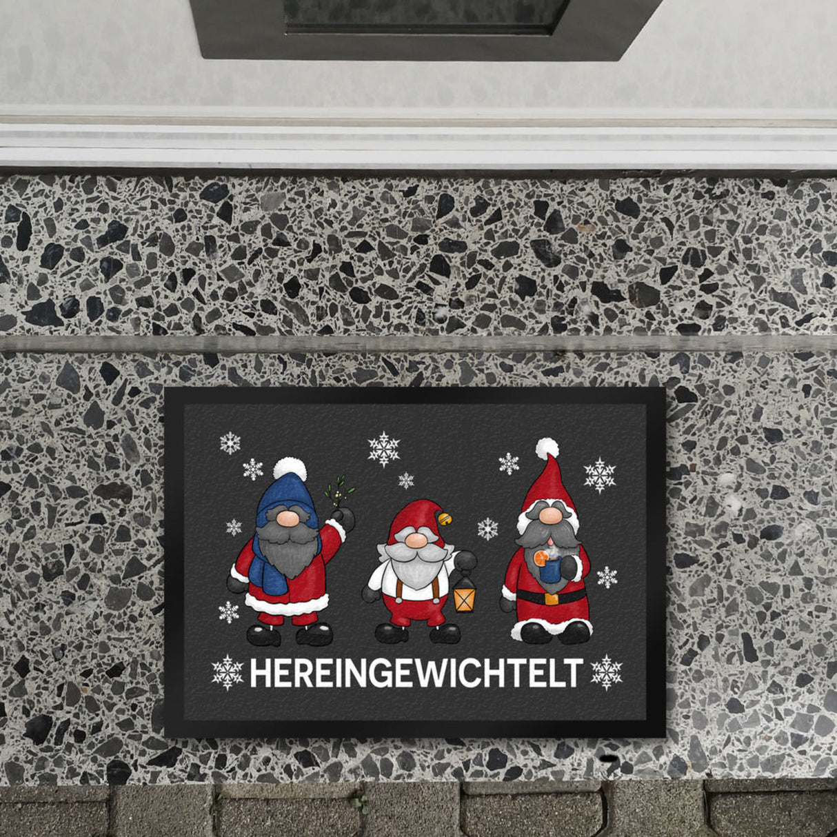 Hereingewichtelt Weihnachtswichtel Fußmatte