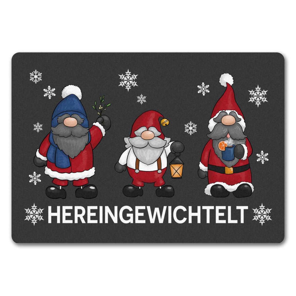 Hereingewichtelt Weihnachtswichtel Fußmatte