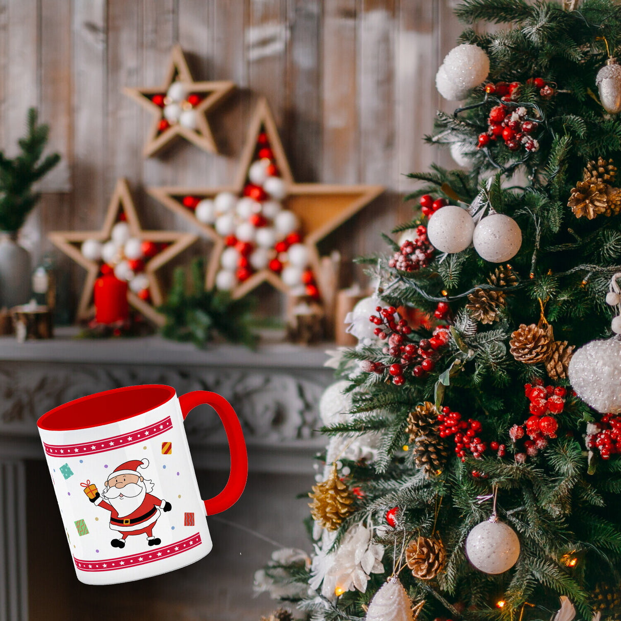 Weihnachtsmann Weihnachten Kaffeebecher