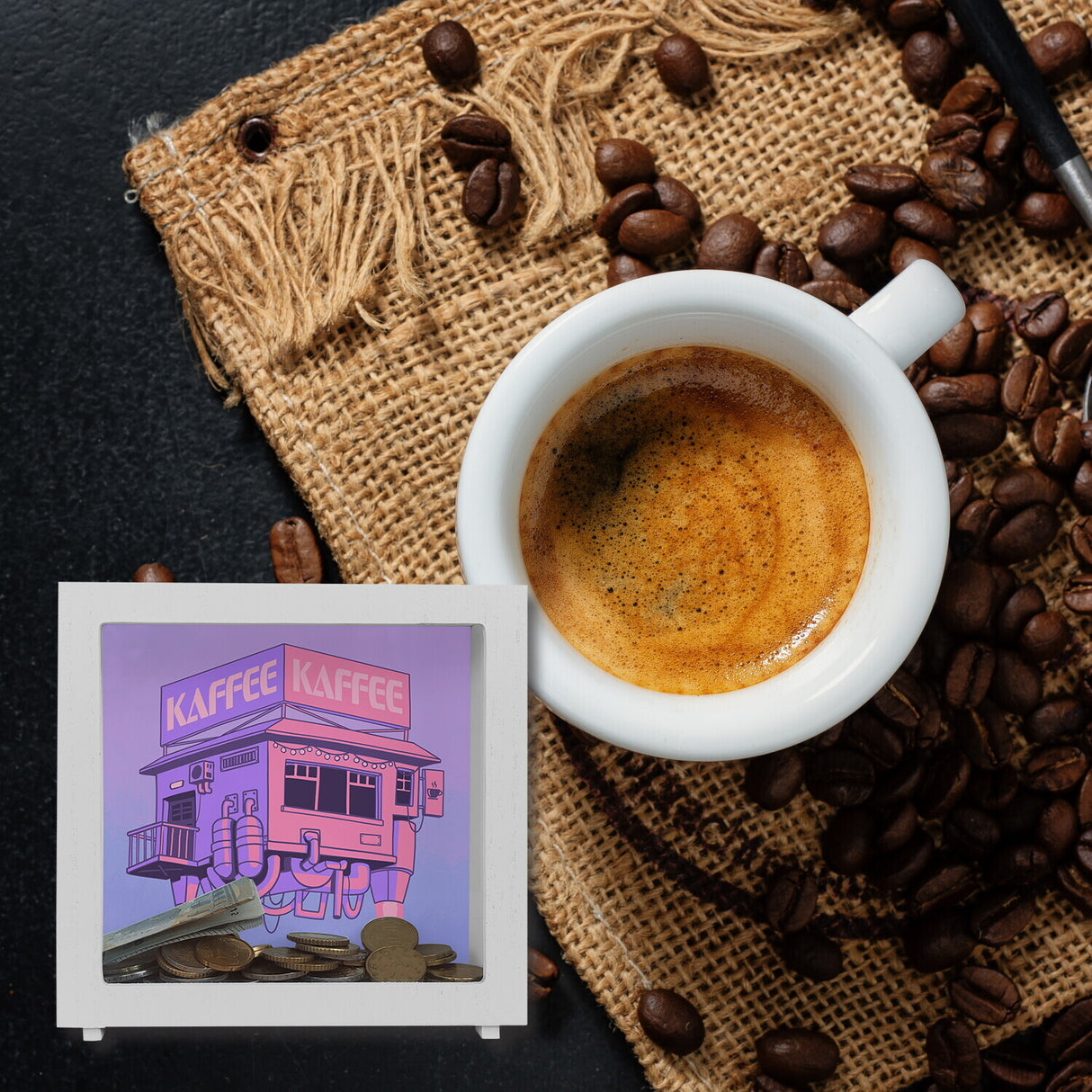 Science-Fiction Kaffeekasse Spardose