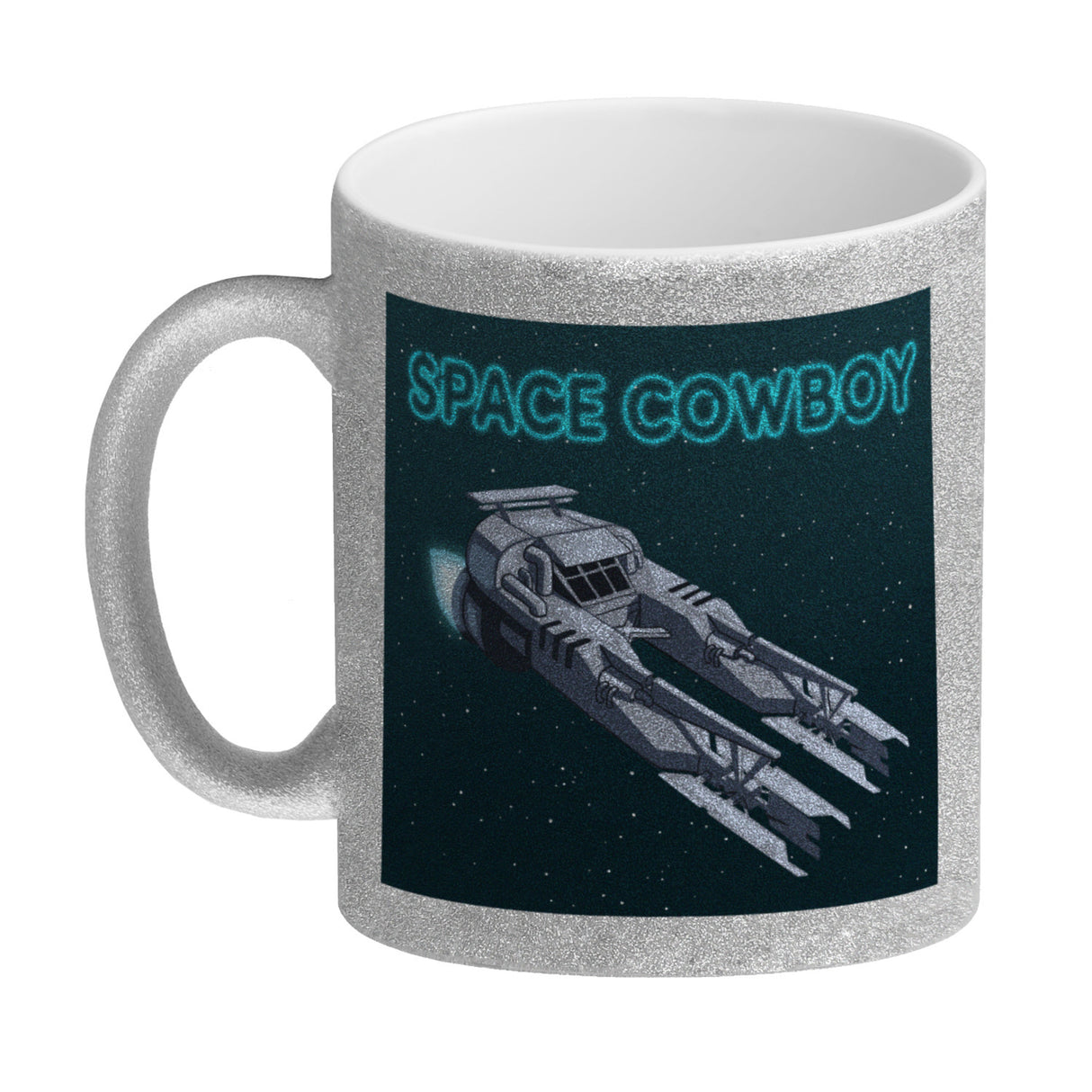 Space Cowboy Raumschiff Kaffeebecher