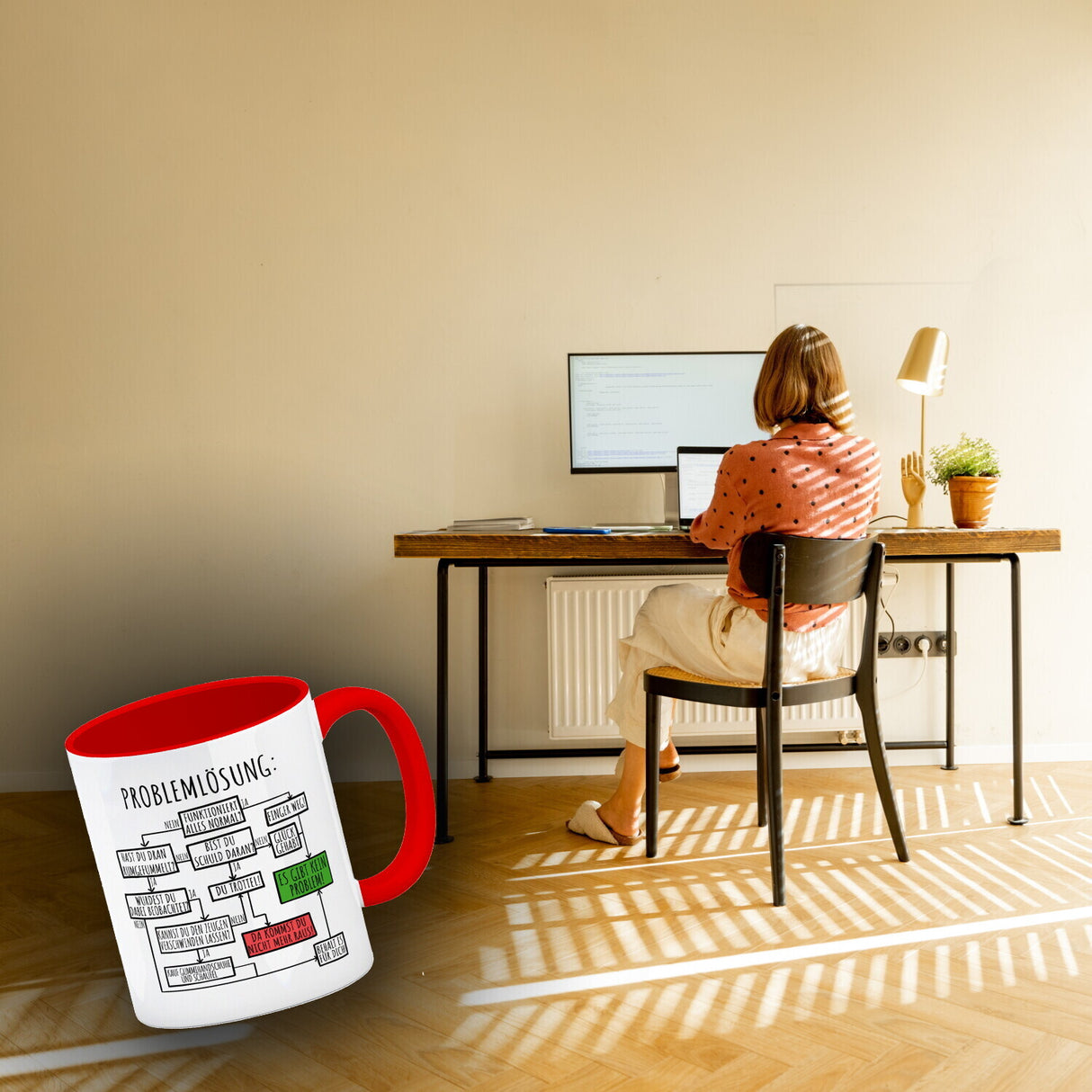 Ablaufdiagramm zur Problemlösung Kaffeebecher