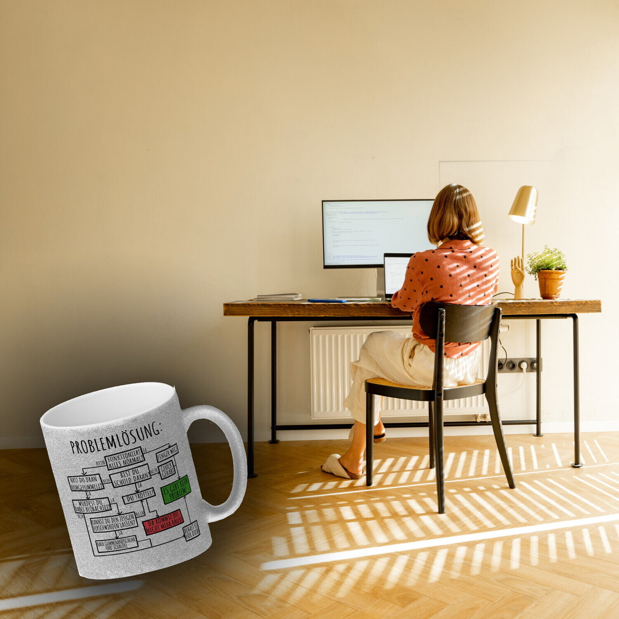 Ablaufdiagramm zur Problemlösung Kaffeebecher