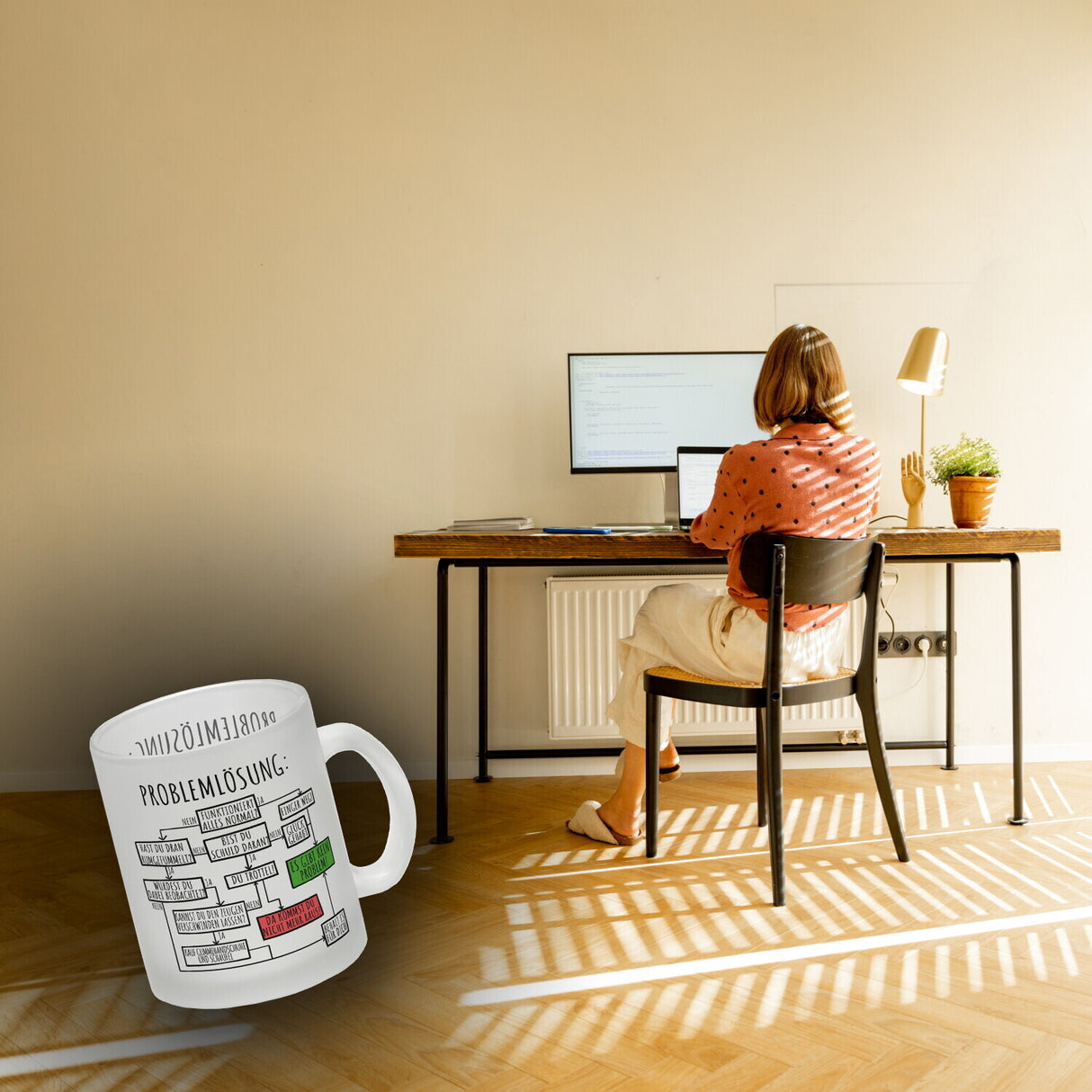 Ablaufdiagramm zur Problemlösung Kaffeebecher