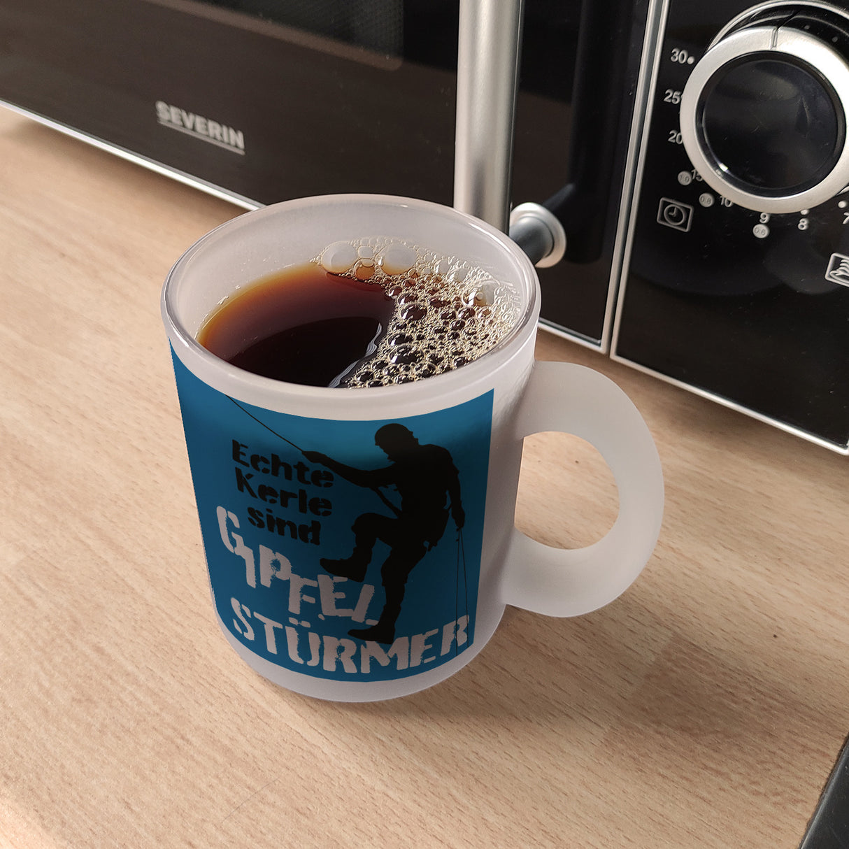 Echte Kerle sind Gipfelstürmer Kaffeebecher für Kletterer