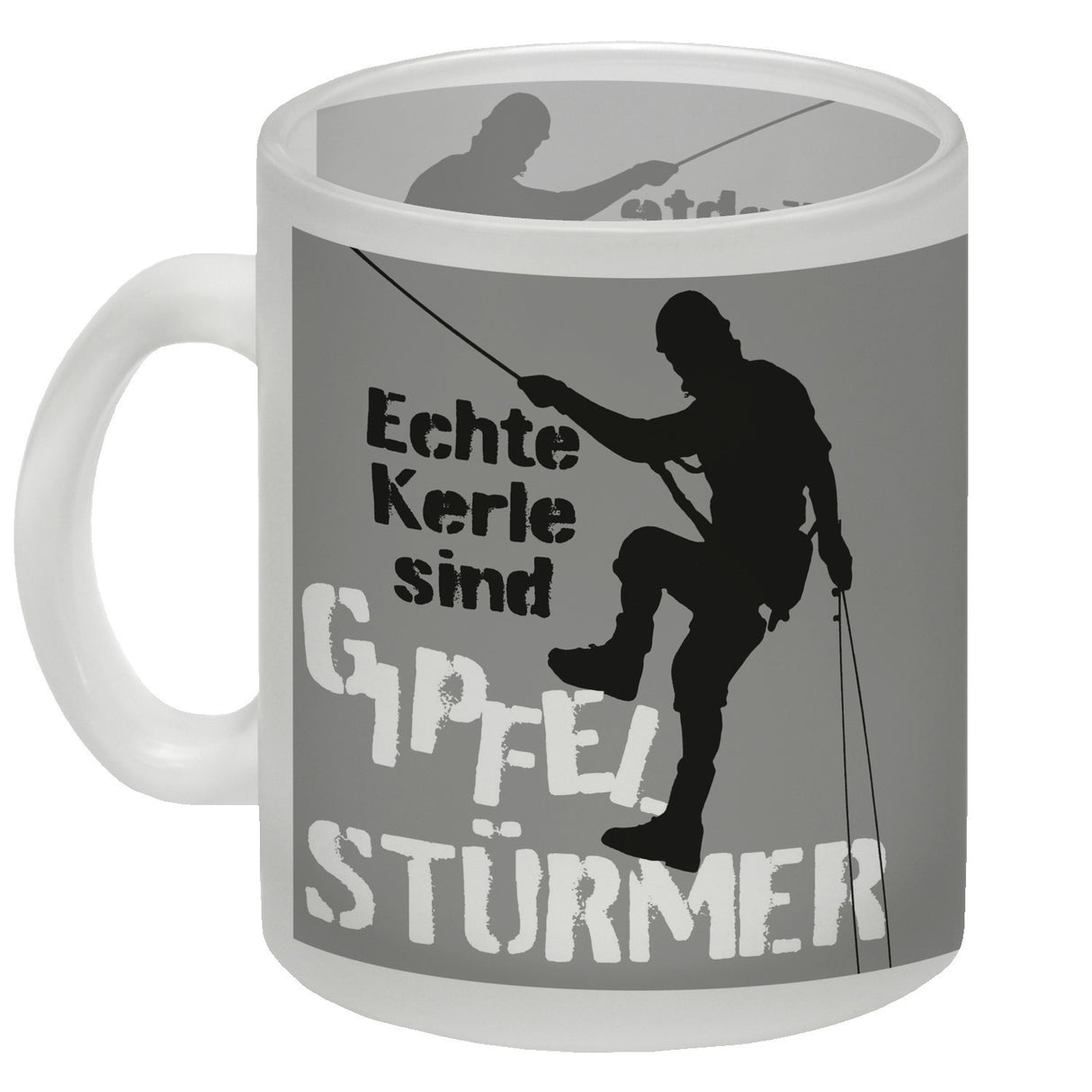 Echte Kerle sind Gipfelstürmer Kaffeebecher für Kletterer