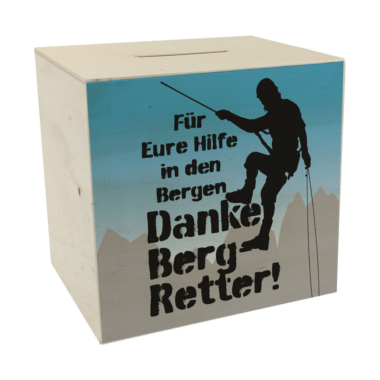 Danke an die Bergretter Spardose