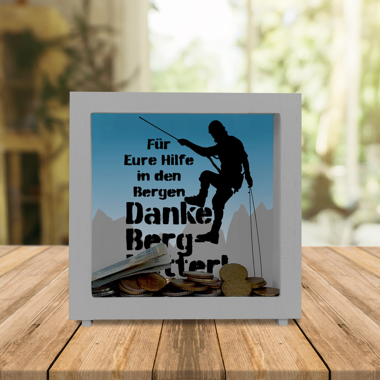 Danke an die Bergretter Spardose