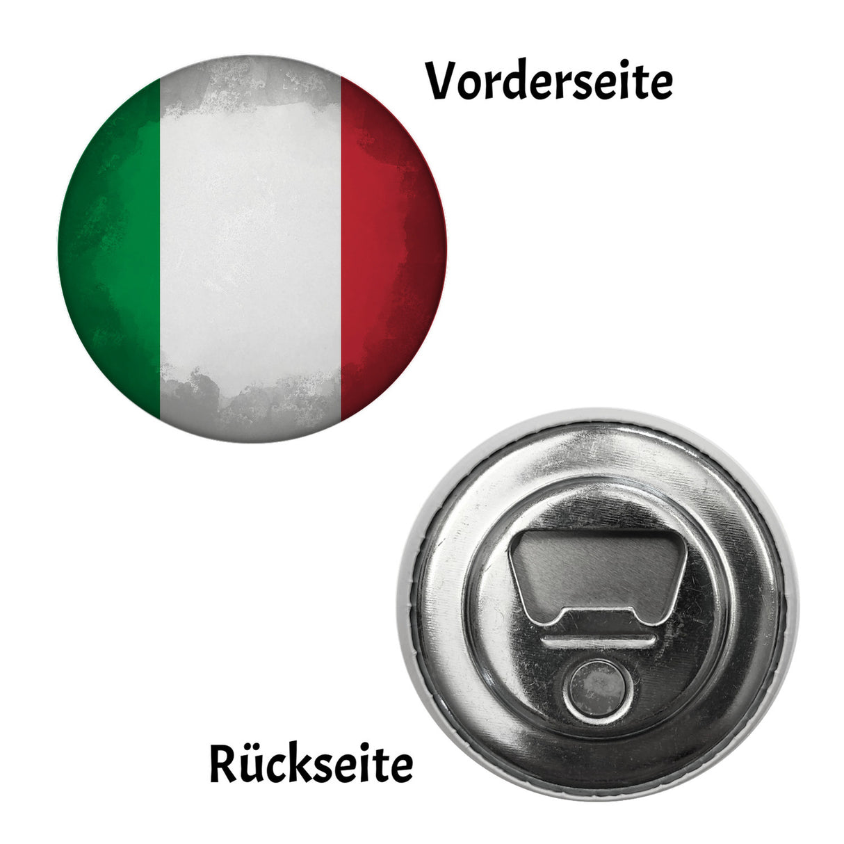 Italien Flagge Magnet rund