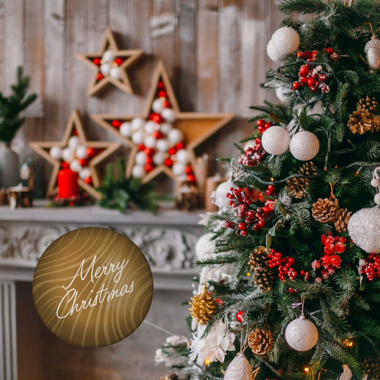 Merry Christmas Weihnachten Kühlschrankmagnet