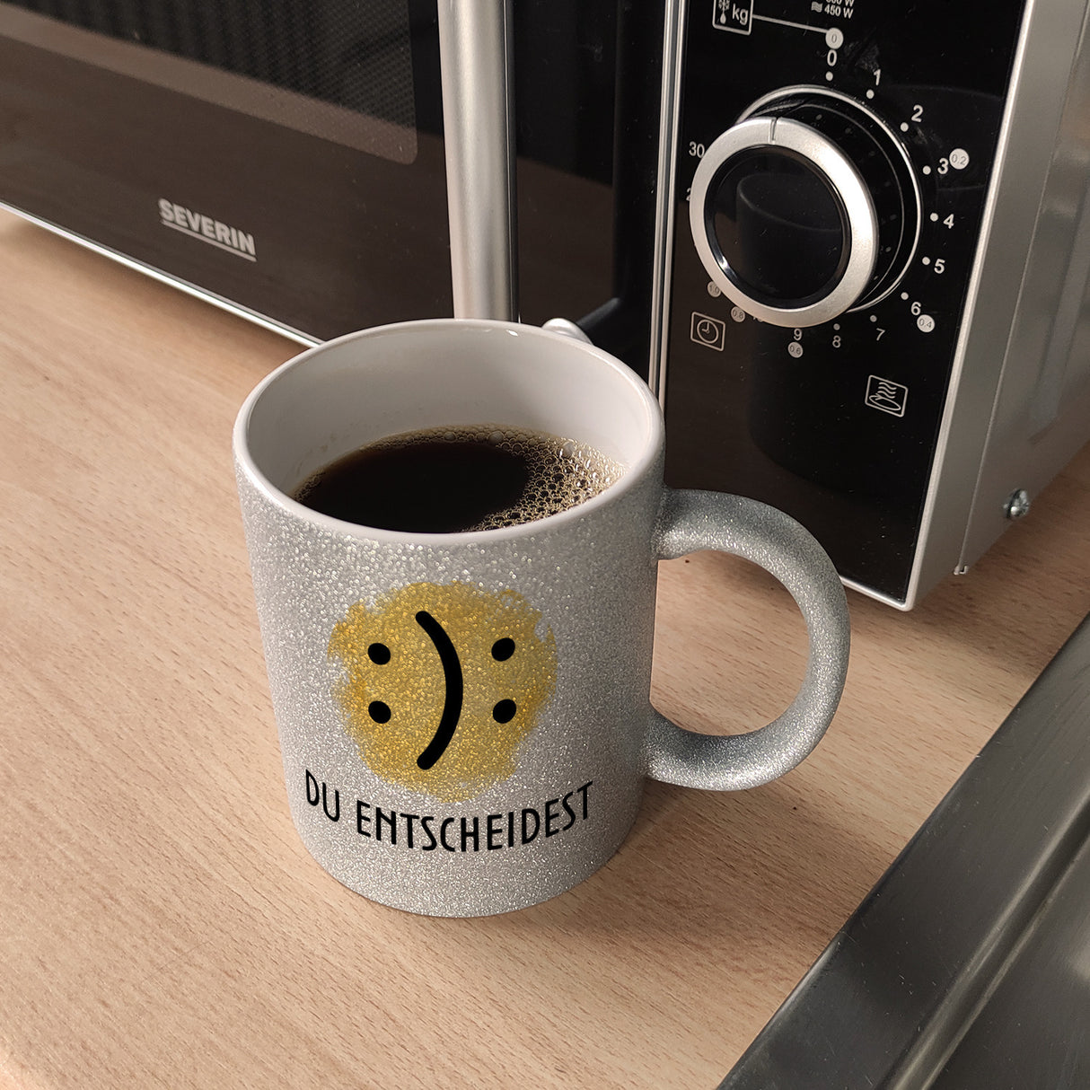 Gute Laune schlechte Laune Kaffeebecher