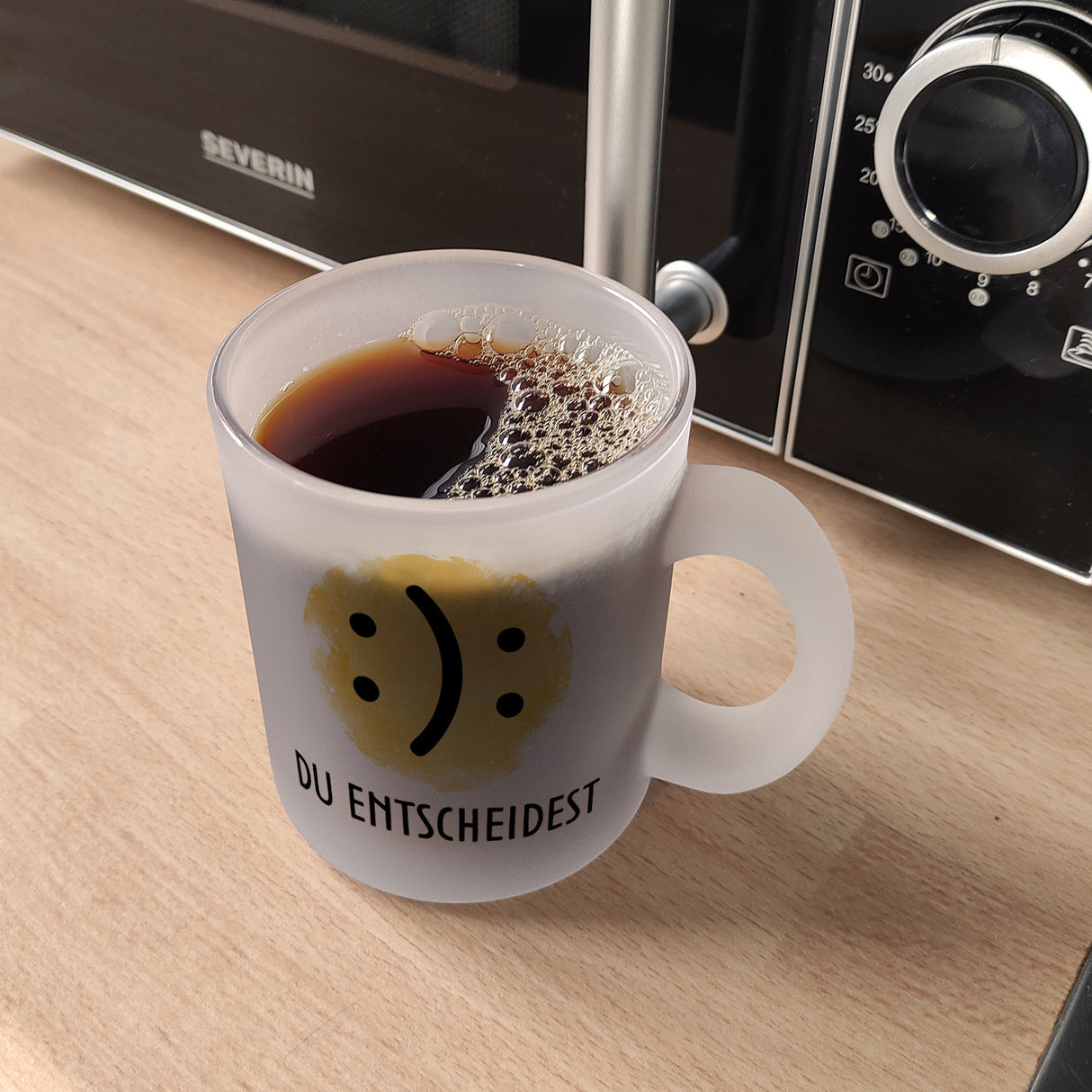 Gute Laune schlechte Laune Kaffeebecher