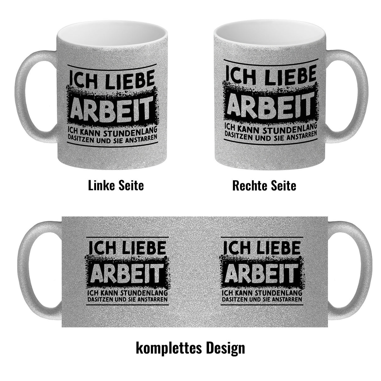Ich liebe Arbeit… Büro Kaffeebecher