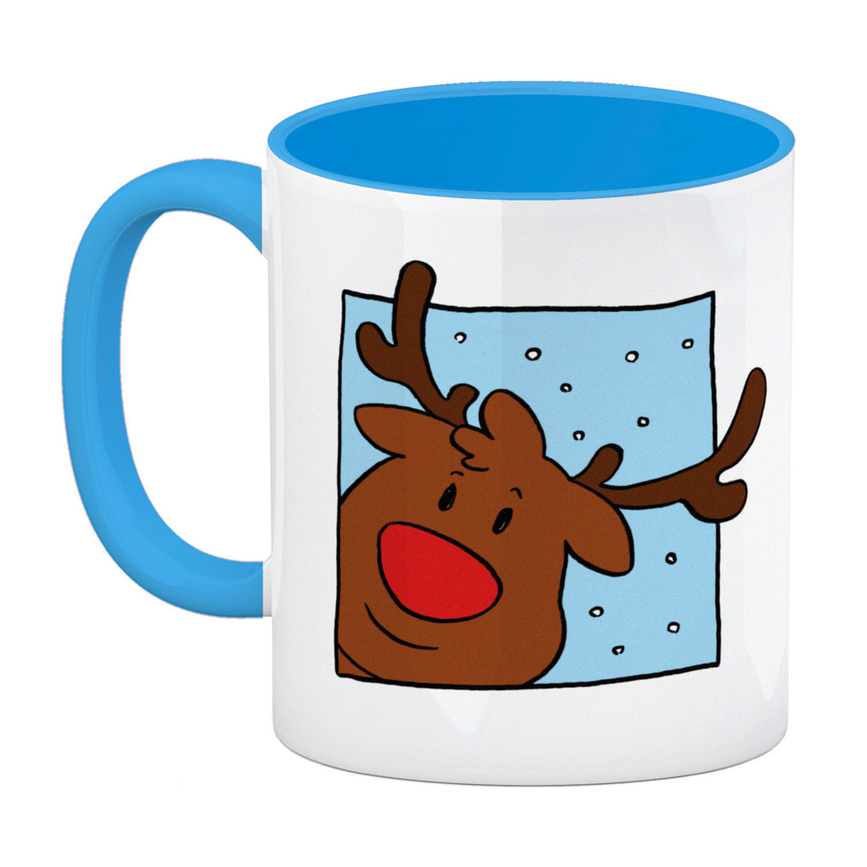 Rentier & Weihnachtsmann Kaffeebecher