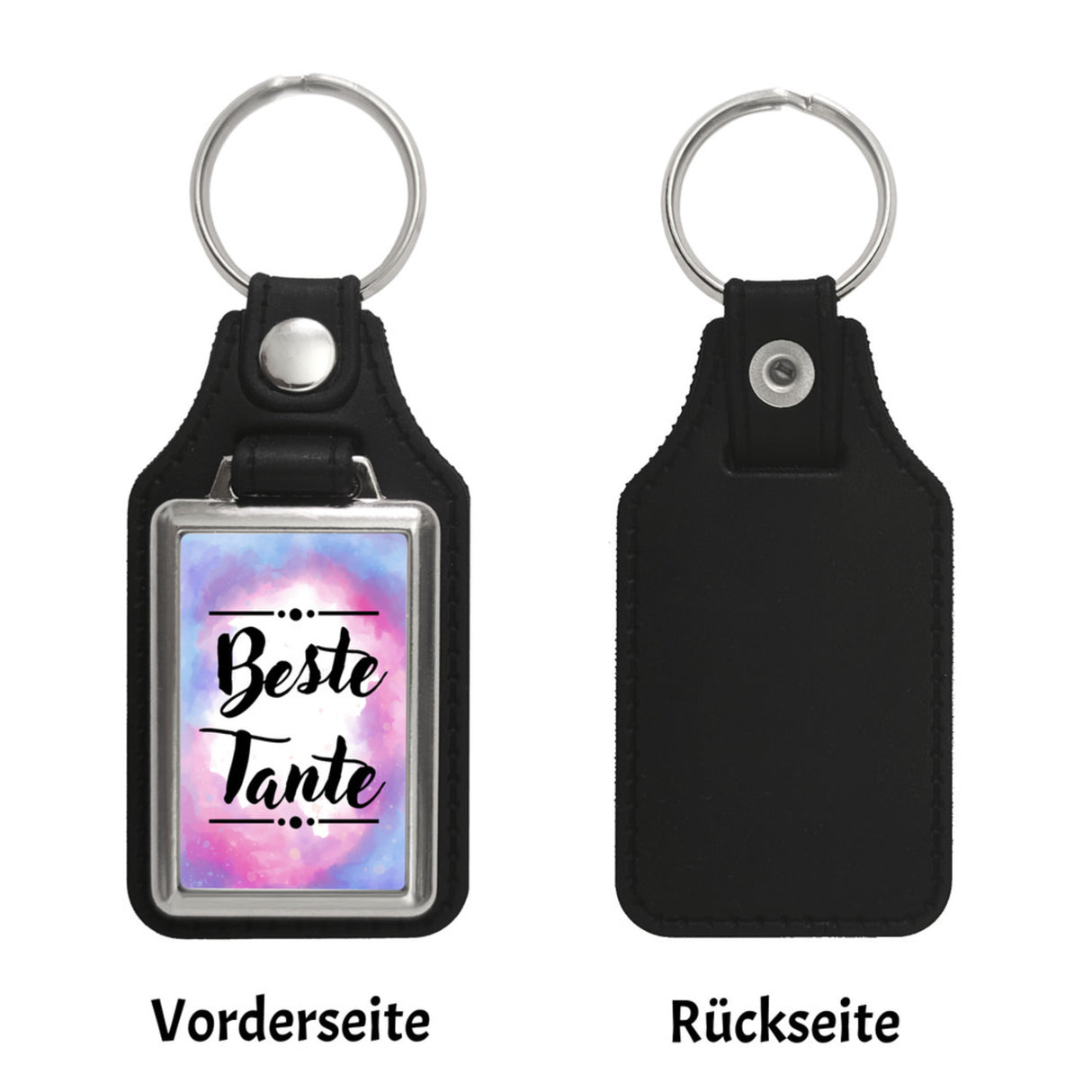 Beste Schwester Schlüsselanhänger in Wasserfarbenoptik