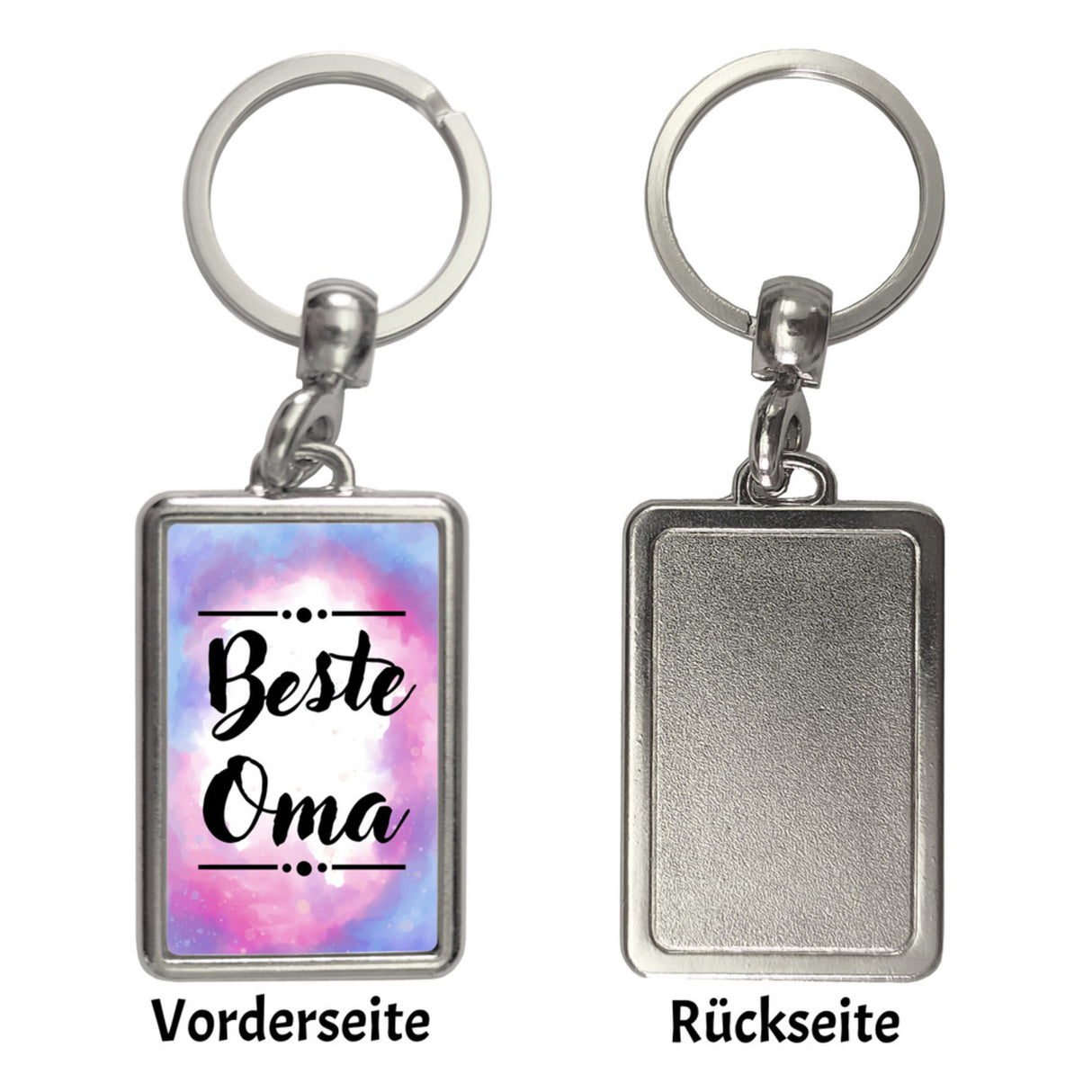 Beste Schwester Schlüsselanhänger in Wasserfarbenoptik