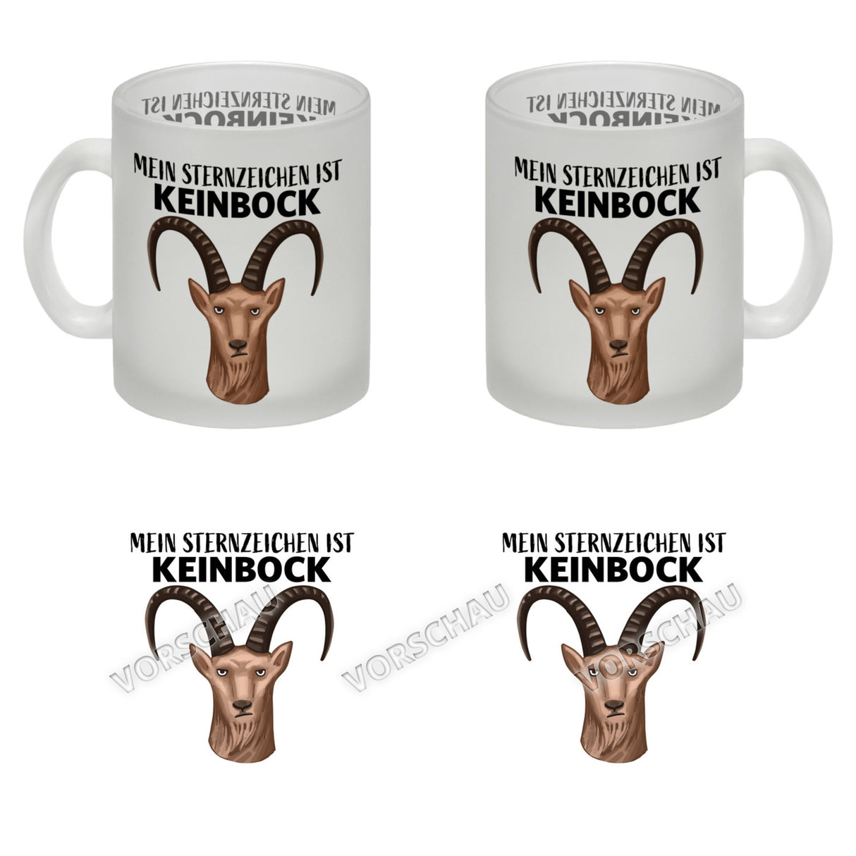 Mein Sternzeichen ist Keinbock Sternbild Kaffeebecher