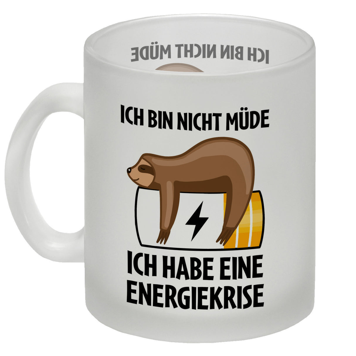 Bin nicht müde ich habe eine Energiekrise Katze Kaffeebecher