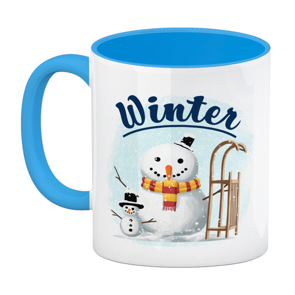 Winter Schneemann Kaffeebecher