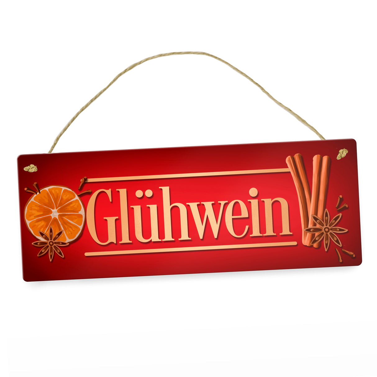 Glühwein Metallschild
