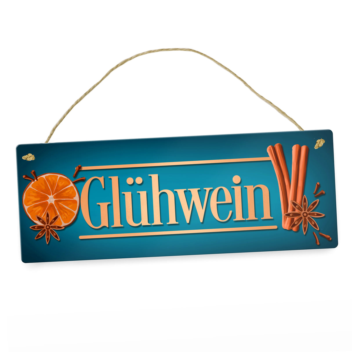 Glühwein Metallschild