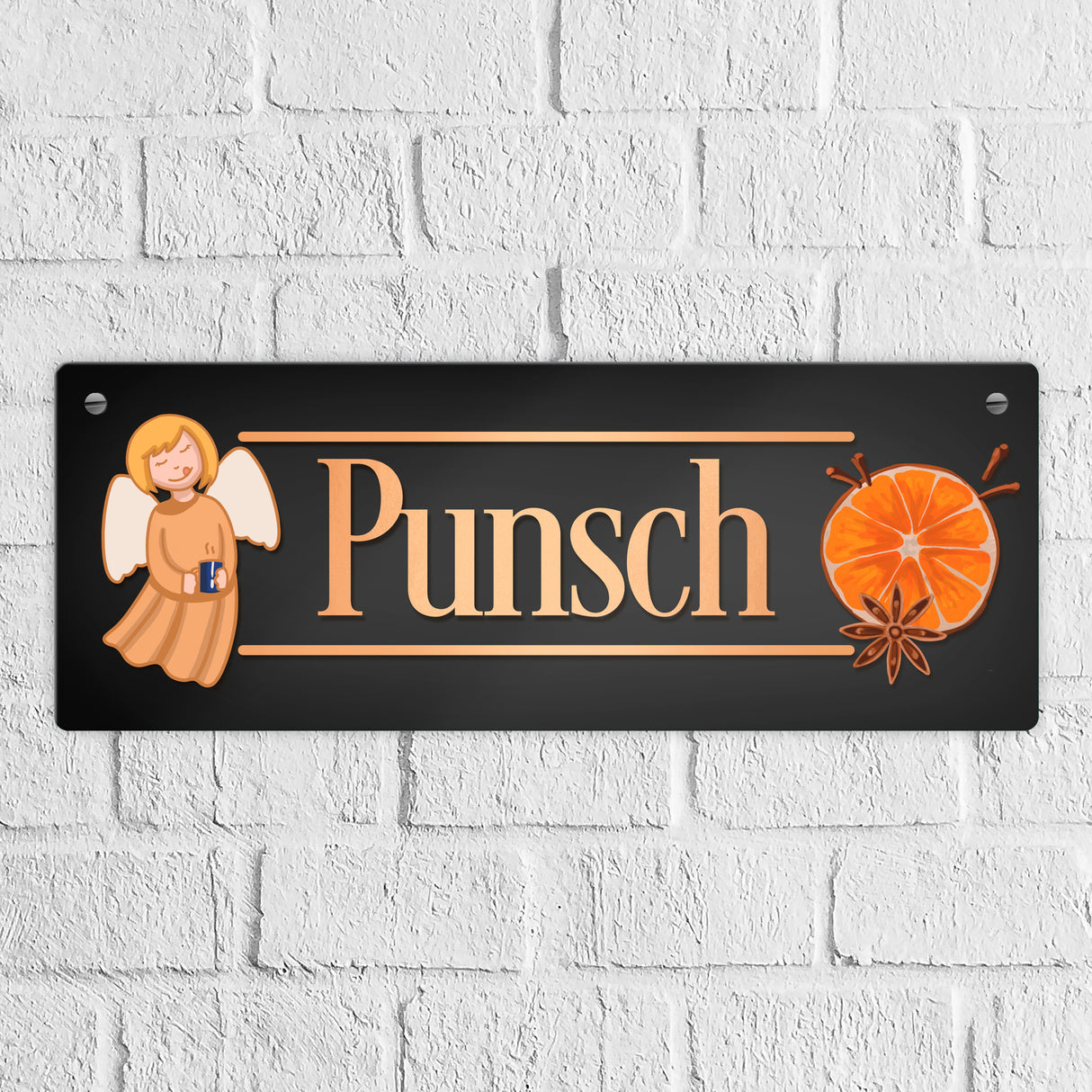 Punsch Metallschild