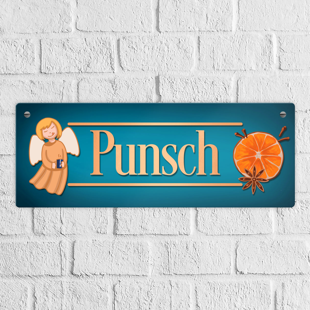 Punsch Metallschild