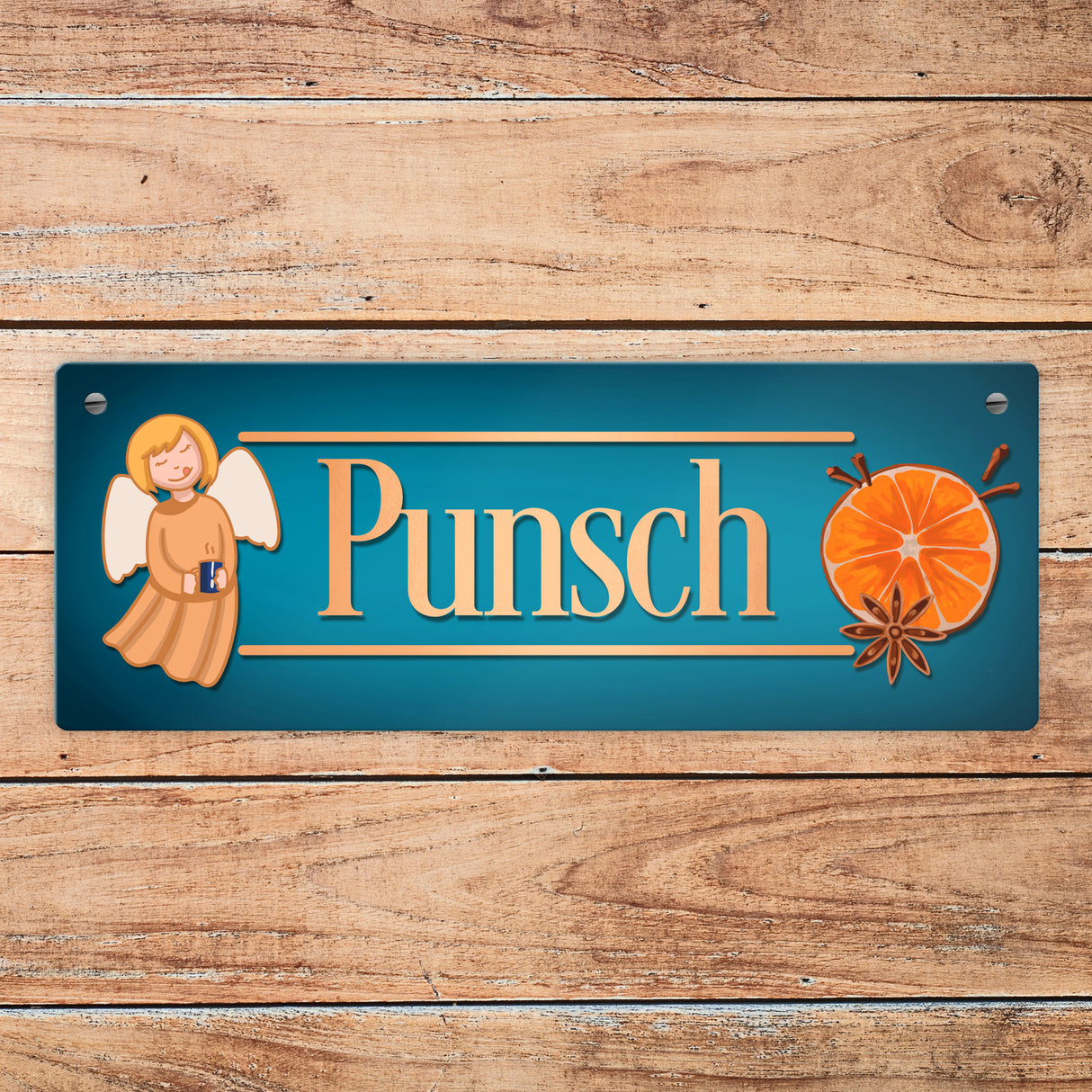 Punsch Metallschild