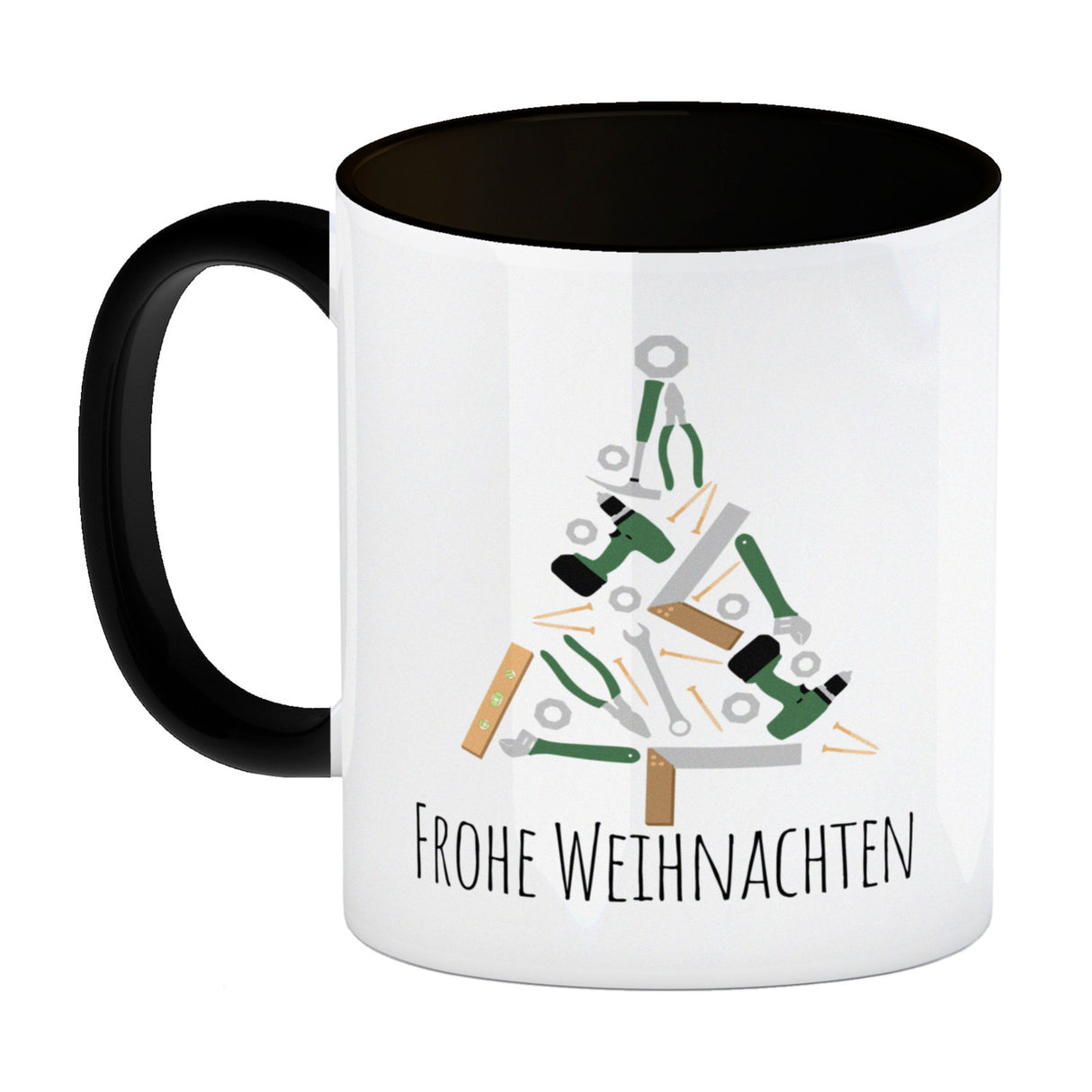 Frohe Weihnachten Handwerker Kaffeebecher